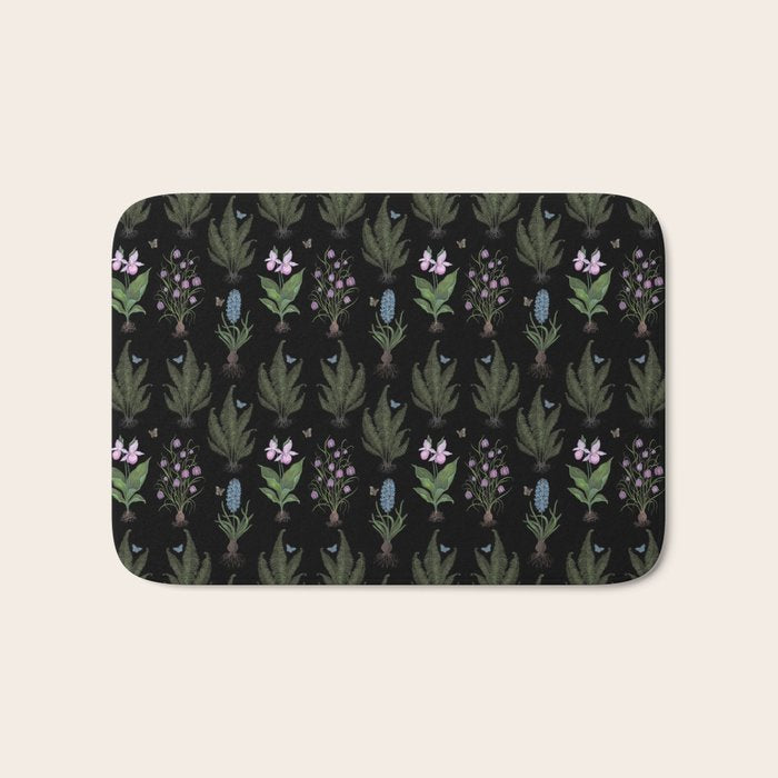 Botanical Woodland Bulbs  Bath Mat Gallery Image 1