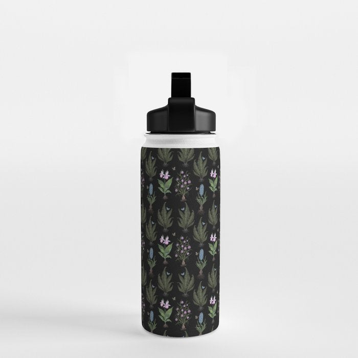 Botanical Woodland Bulbs  Water Bottle Gallery Image 2