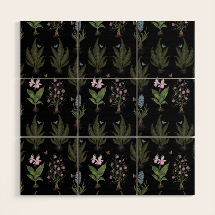 Botanical Woodland Bulbs  Wood Wall Art Gallery Image 1