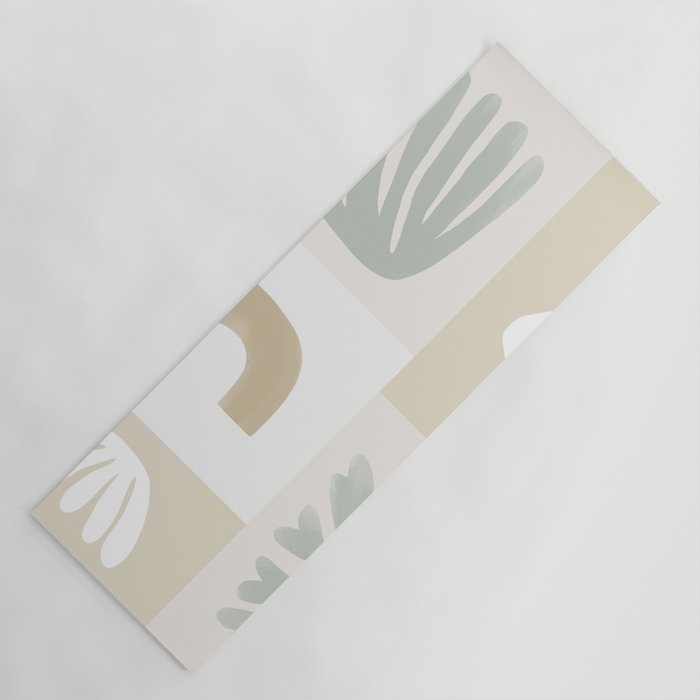 Modern Corals | Sage Green Yoga Mat Gallery Image 1