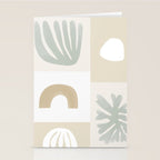 Modern Corals | Sage Green Stationery Card Gallery Image 2
