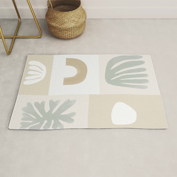 Modern Corals | Sage Green Rug Gallery Image 1