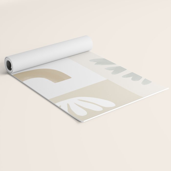 Modern Corals | Sage Green Yoga Mat Gallery Image 2