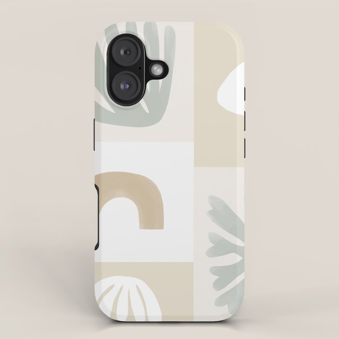 Modern Corals | Sage Green iPhone Case