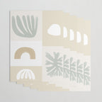 Modern Corals | Sage Green Wrapping Paper Gallery Image 3