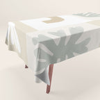 Modern Corals | Sage Green Tablecloth Gallery Image 1