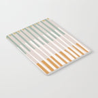 Block print geometrics stripes earthy Notebook Gallery Image 2