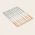 Block print geometrics stripes earthy Notebook Gallery Image 3