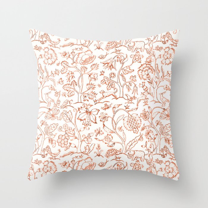 William Morris "Middlemore" 3 Throw Pillow Gallery Image 1