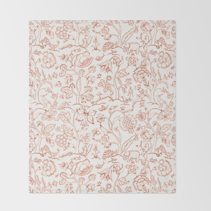 William Morris "Middlemore" 3 Throw Blanket Gallery Image 2