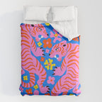 Pink Tigers and Flowers Comforter Gallery Image 6