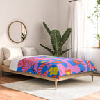 Pink Tigers and Flowers Comforter Gallery Image 2