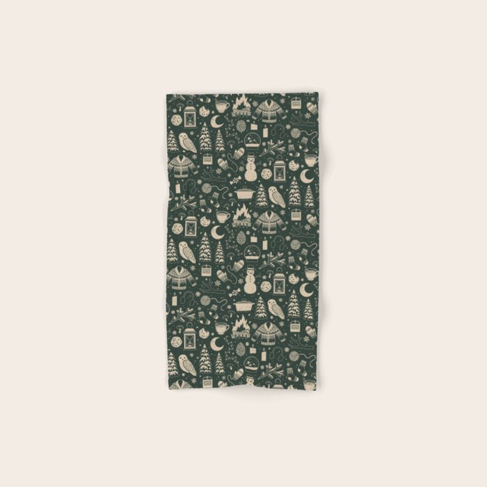 Winter Nights: Forest Bath Towel Gallery Image 1