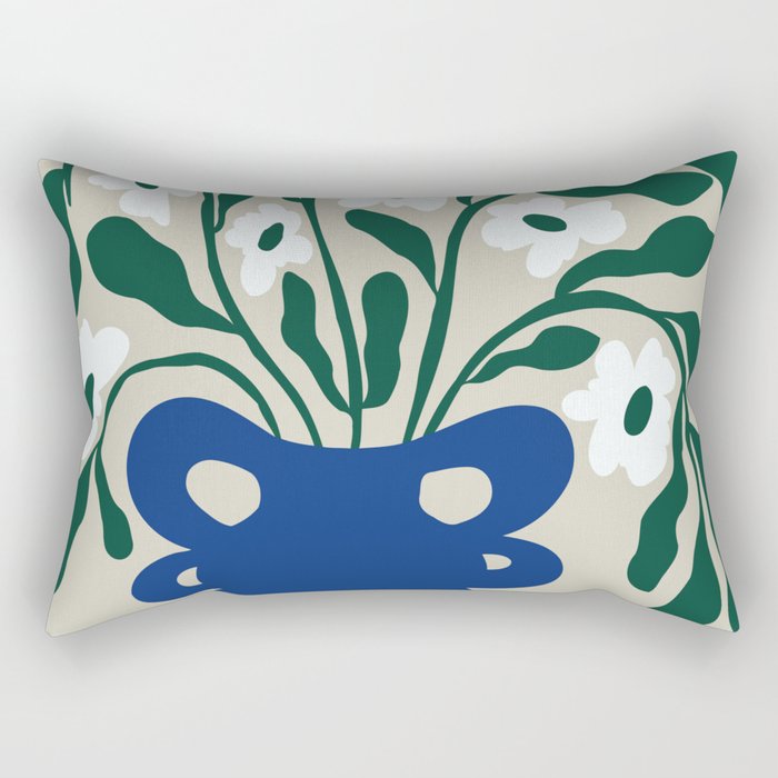 Pottery Petals Rectangular Pillow Gallery Image 2