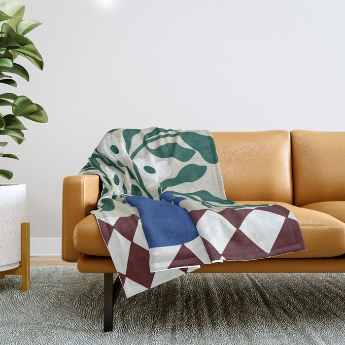 Pottery Petals Throw Blanket Gallery Image 1