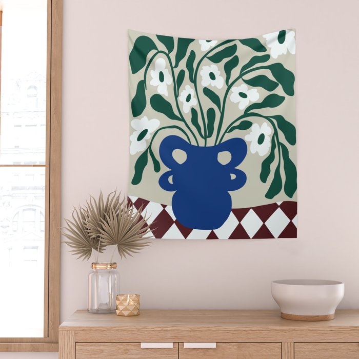 Pottery Petals Wall Tapestry Gallery Image 2