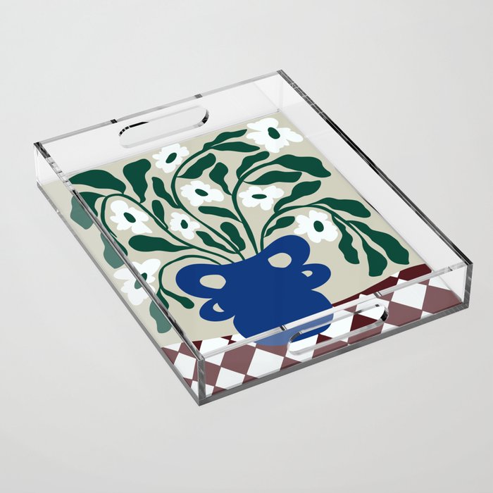 Pottery Petals Acrylic Tray Gallery Image 1