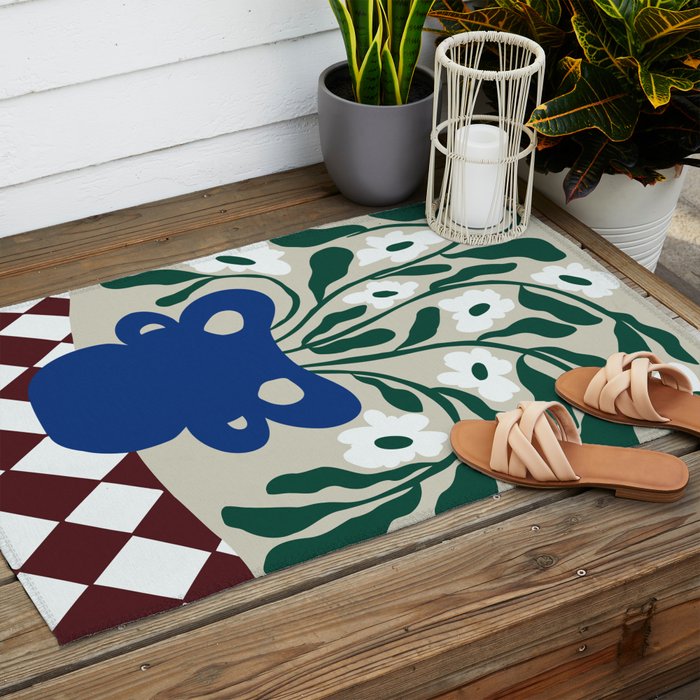 Pottery Petals Outdoor Rug Gallery Image 2