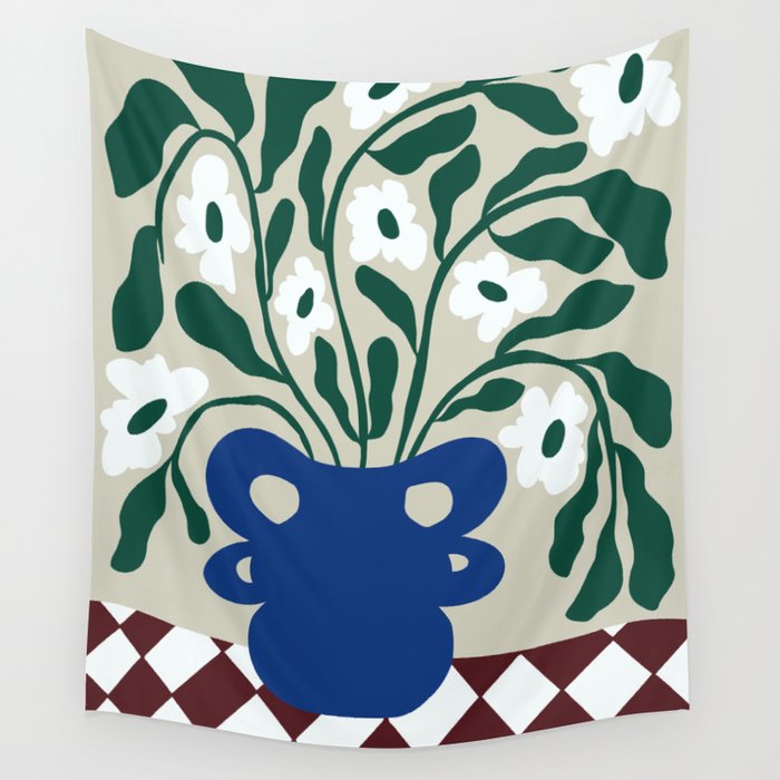 Pottery Petals Wall Tapestry Gallery Image 4