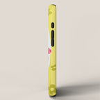 Sweet Strawberry Plant Friends in Yellow & Pink iPhone Case Gallery Image 2