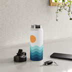 Abstract Landscape 14 Portrait Water Bottle Gallery Image 4