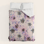 Abstract flowered paint modern Duvet Cover Gallery Image 6