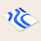 Electric Blues Fun Colorful Mid Century Modern Abstract Painting Shapes Pattern Notebook Gallery Image 3