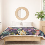 The Secret Glow of Night Flowers Duvet Cover Gallery Image 3