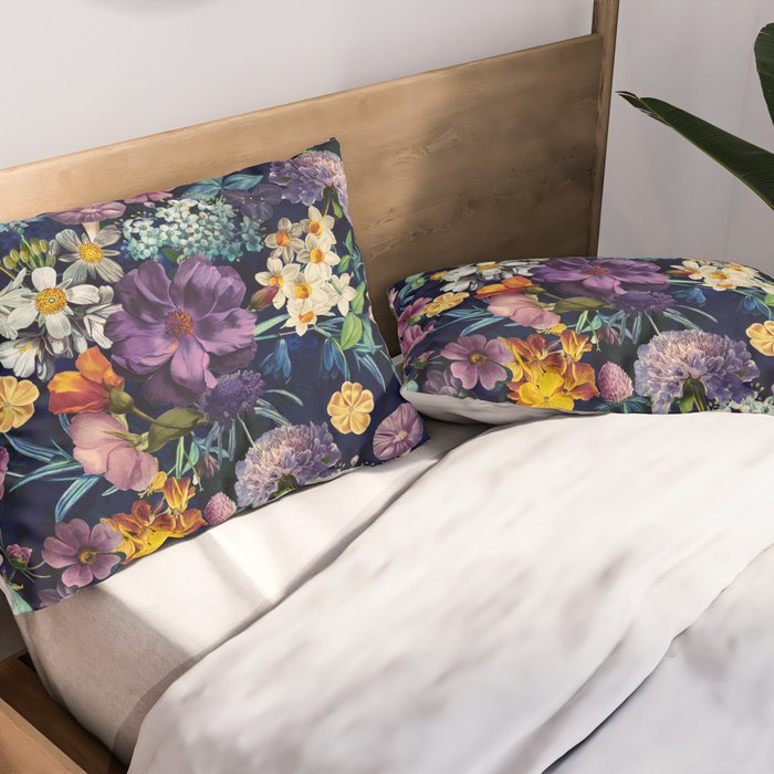 The Secret Glow of Night Flowers Pillow Sham Gallery Image 2