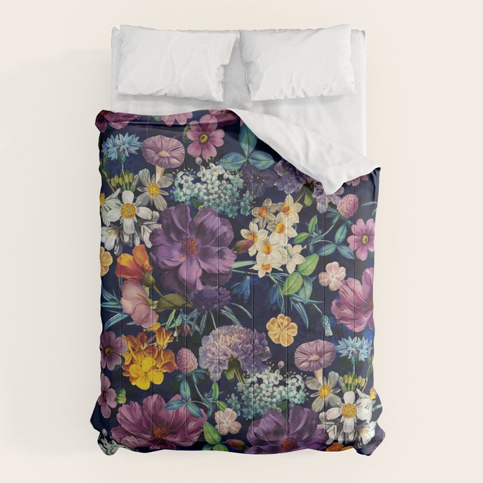 The Secret Glow of Night Flowers Comforter Gallery Image 6