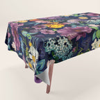The Secret Glow of Night Flowers Tablecloth Gallery Image 1