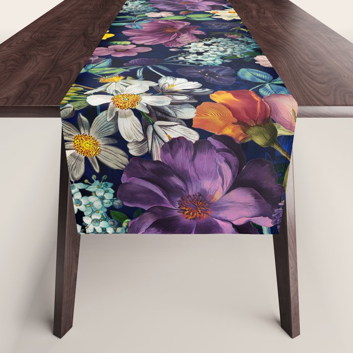 The Secret Glow of Night Flowers Table Runner Gallery Image 1