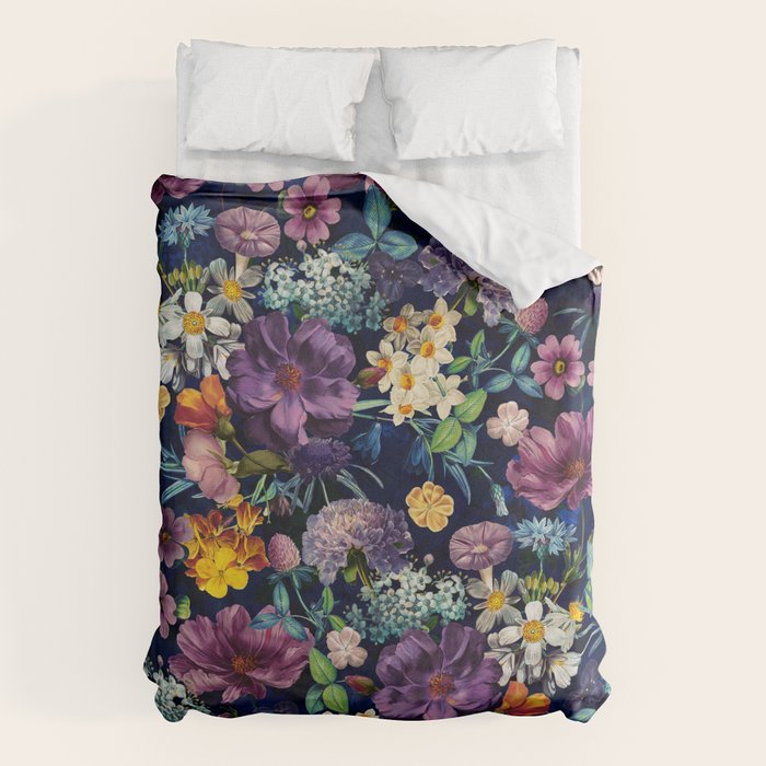 The Secret Glow of Night Flowers Duvet Cover Gallery Image 6