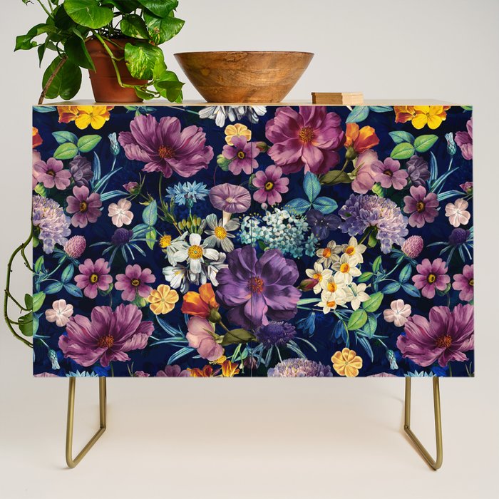 The Secret Glow of Night Flowers Credenza Gallery Image 1