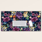 The Secret Glow of Night Flowers Desk Mat Gallery Image 1