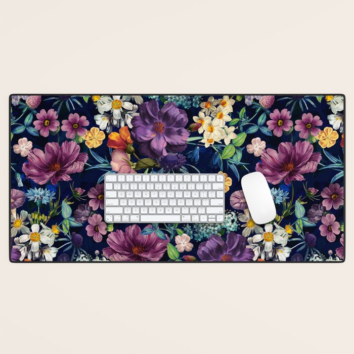 The Secret Glow of Night Flowers Desk Mat Gallery Image 1