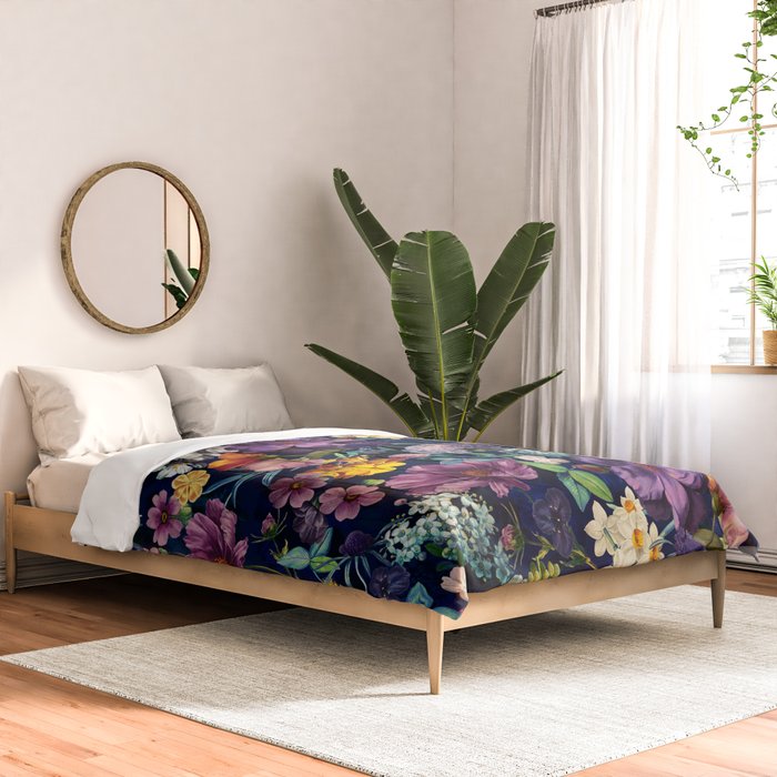 The Secret Glow of Night Flowers Comforter Gallery Image 2