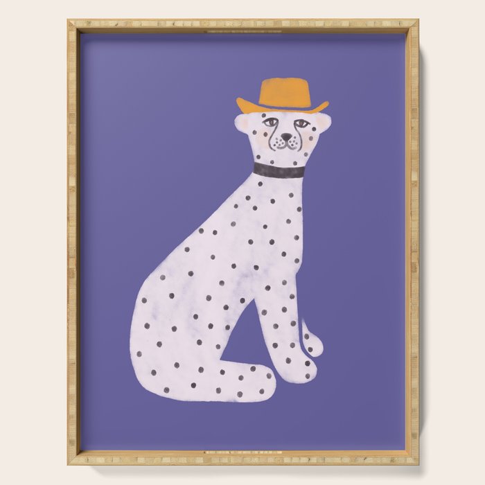 Snow Leopard Serving Tray Gallery Image 1