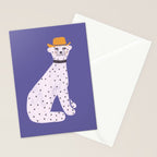 Snow Leopard Stationery Card Gallery Image 2