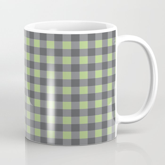 Small Blocks - Spring Green and Grays Coffee Mug Gallery Image 1