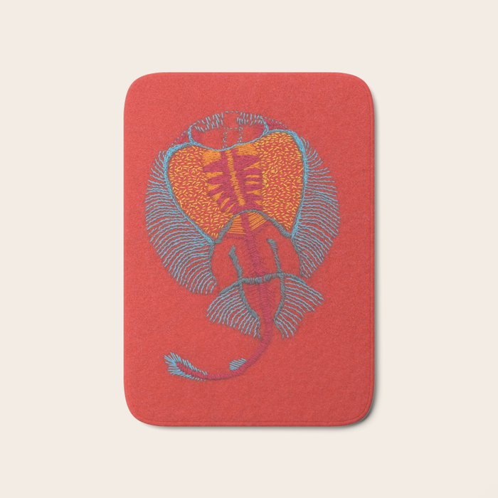 Stitches - Electric ray Bath Mat Gallery Image 1