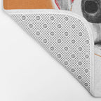 Greyhound dog portrait Bath Mat Gallery Image 2