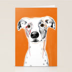 Greyhound dog portrait Stationery Card Gallery Image 2