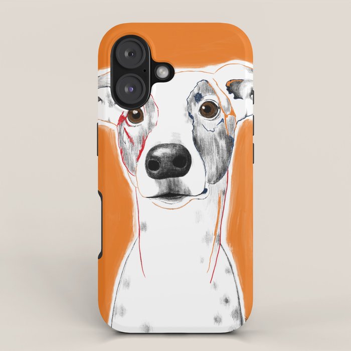 Greyhound dog portrait iPhone Case Gallery Image 1