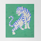 The Roar: White Tiger Edition Throw Blanket Gallery Image 2