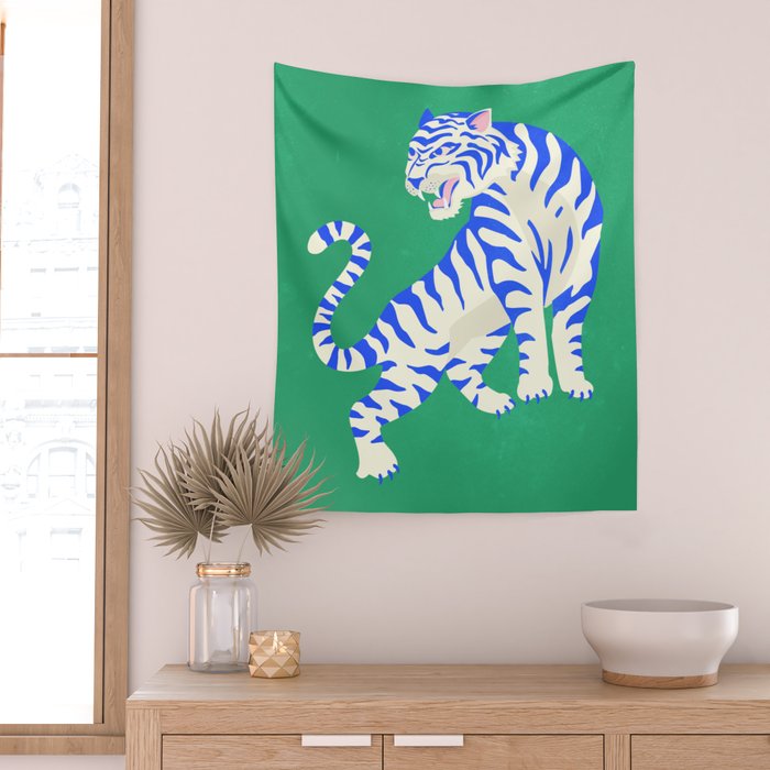 The Roar: White Tiger Edition Wall Tapestry Gallery Image 2