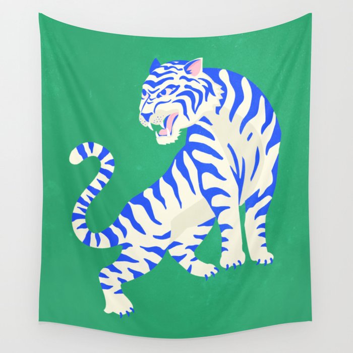 The Roar: White Tiger Edition Wall Tapestry Gallery Image 1