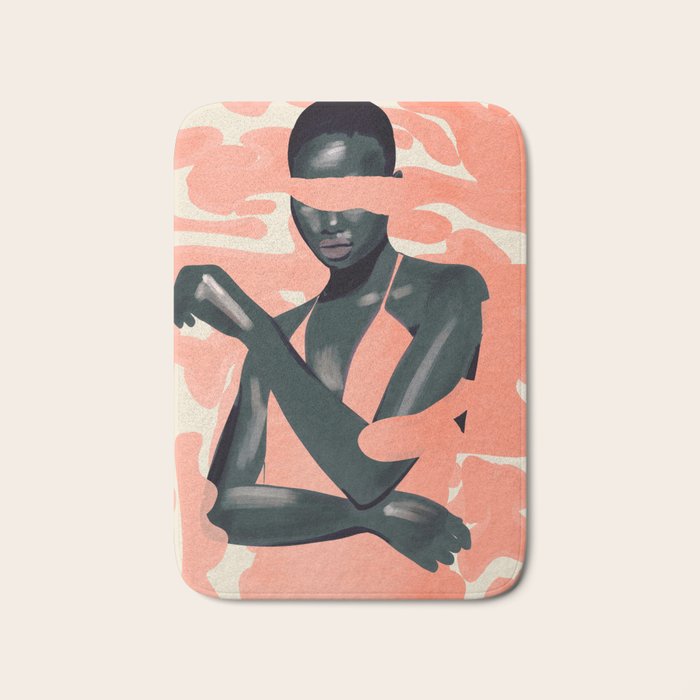 Girl Portrait 30 Bath Mat Gallery Image 1