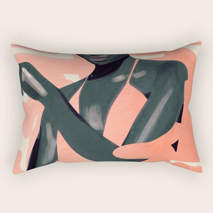Girl Portrait 30 Rectangular Pillow Gallery Image 1