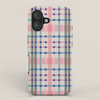 Vibrant Plaid Fusion B iPhone Case Gallery Image 1